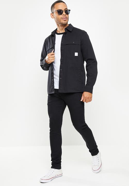 SOVIET - Mataro fashion skinny denim - black