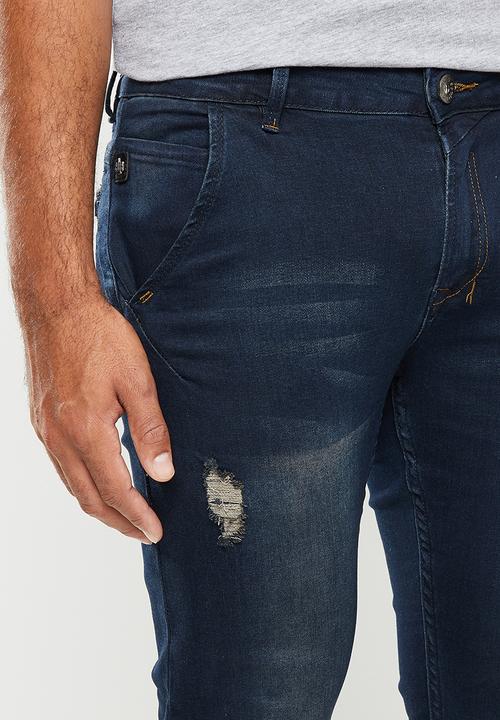 SOVIET - Ramirez fashion skinny denim - blue