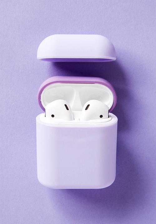 Typo - Ear bud sleeve - pale lilac & lilac