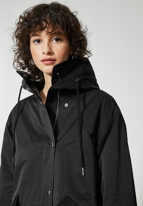 Superbalist - Hooded parka - black
