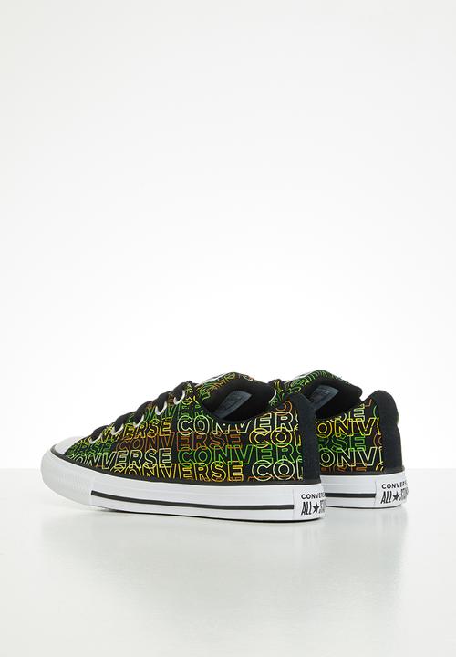 Converse - Chuck taylor all star street wordmark slip - black/bold wasabi/citron pulse