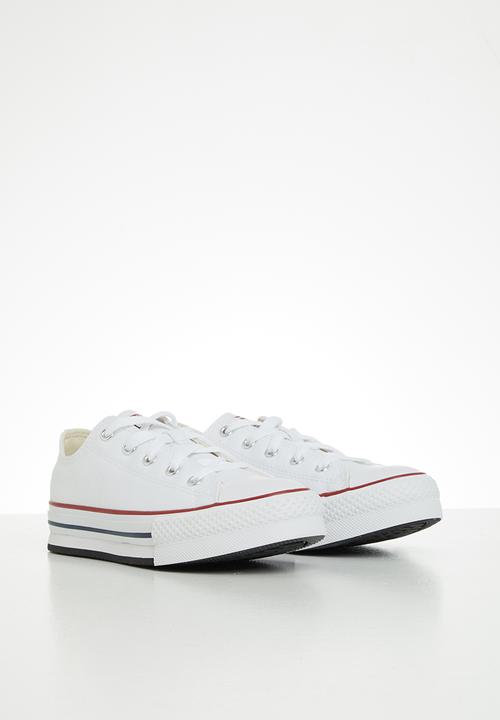 Converse - Chuck taylor all star platform ox - white/garnet/midnight navy