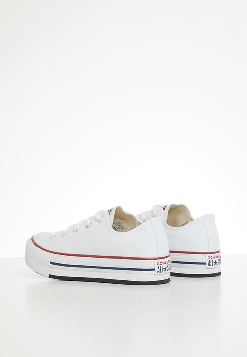 Converse - Chuck taylor all star platform ox - white/garnet/midnight navy