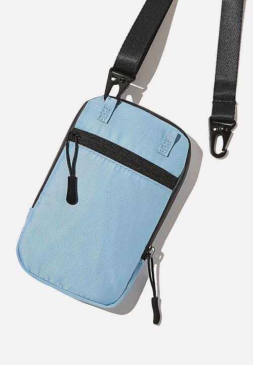 Typo - Essential phone sling - denim blue and mustard