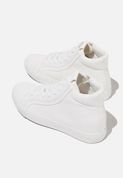 Cotton On - Emmy high top sneaker - white