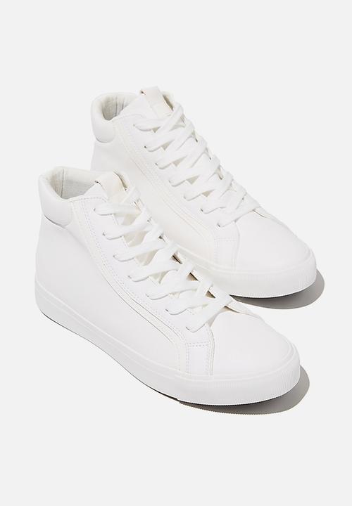 Cotton On - Emmy high top sneaker - white