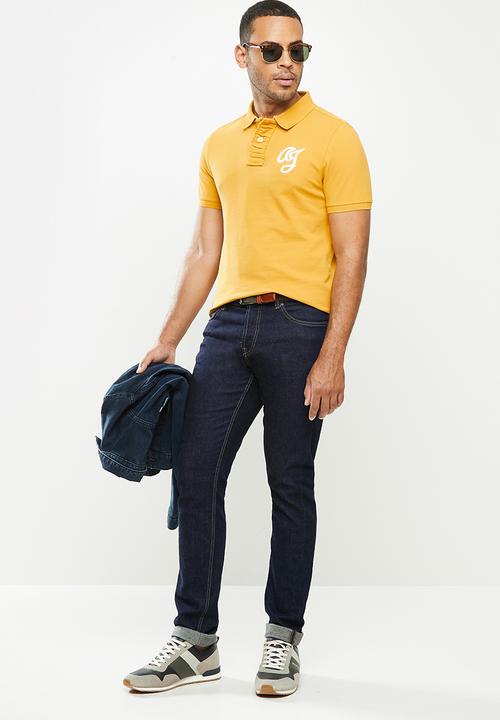 Aca Joe - Aca Joe big logo golfer - mustard