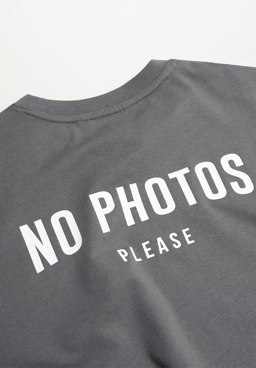 MANGO - Photo short sleeve tee - charcoal