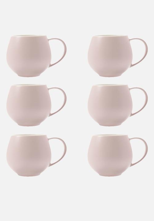 Maxwell & Williams - Rose tint snug mug - set of 6