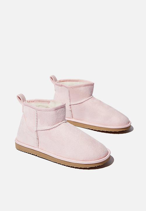 Cotton On - Body super cropped home boot - light pink