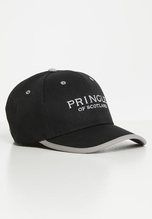 Pringle of Scotland - Pringle a/wool binder cap - black