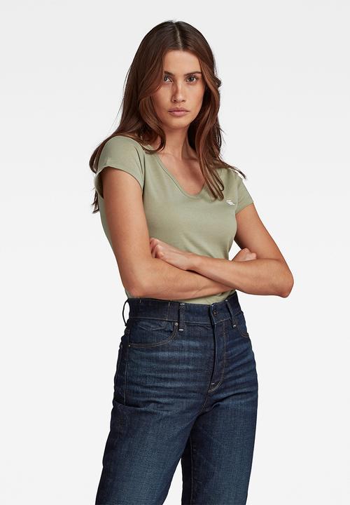 G-STAR - Eyben slim v t wmn s\s - grege green