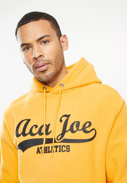 Aca Joe - Aca Joe polar fleece hoodie - mustard