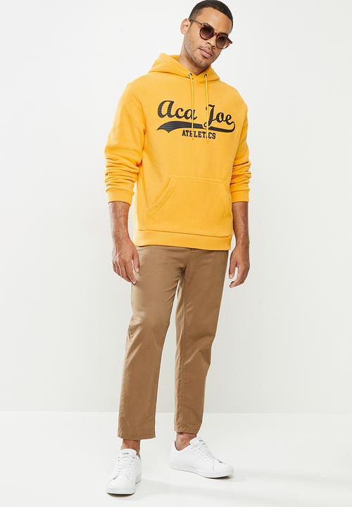Aca Joe - Aca Joe polar fleece hoodie - mustard