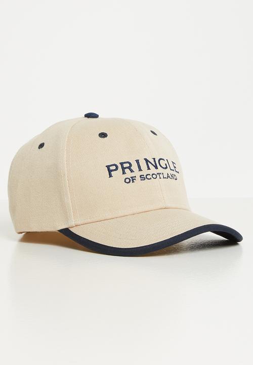 Pringle of Scotland - Pringle a/wool binder cap - stone