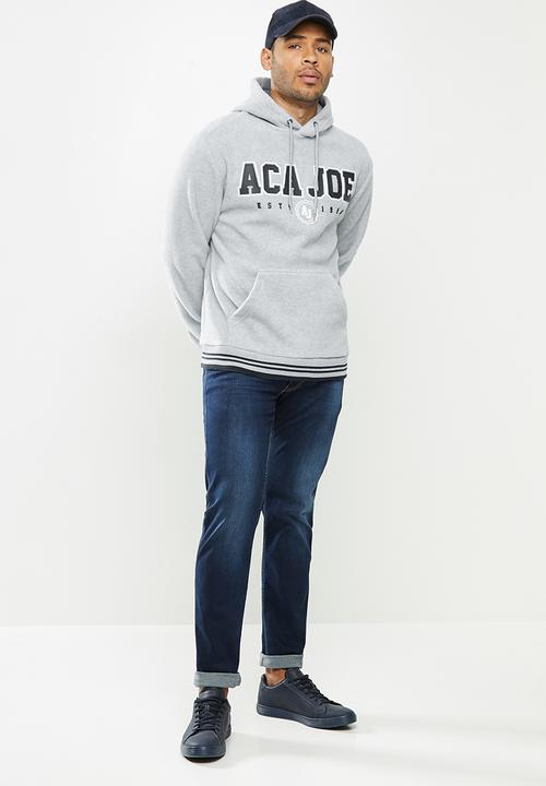 Aca Joe - Aca Joe polar fleece hoodie - grey