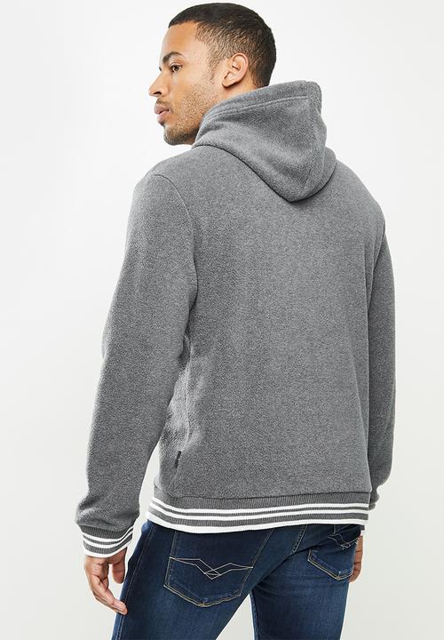 Aca Joe - Aca Joe polar fleece hoodie - dark grey 