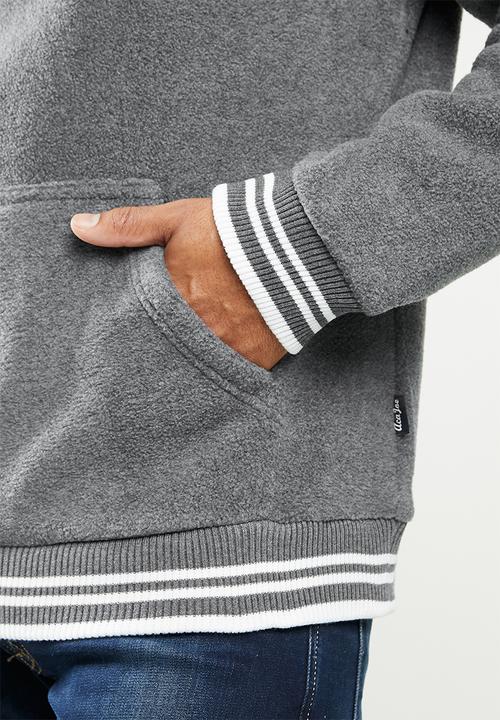 Aca Joe - Aca Joe polar fleece hoodie - dark grey 