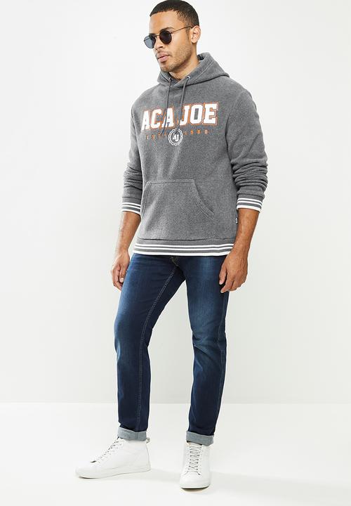 Aca Joe - Aca Joe polar fleece hoodie - dark grey 