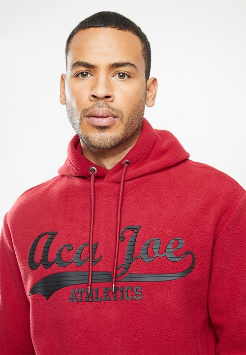 Aca Joe - Aca Joe polar fleece hoodie - red