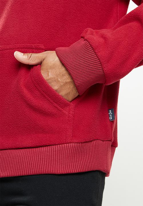 Aca Joe - Aca Joe polar fleece hoodie - red