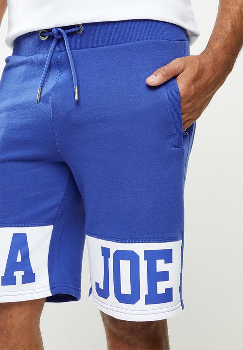 Aca Joe - Aca Joe unbrushed 2.b fleece shorts - blue 