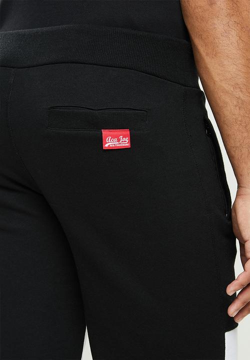 Aca Joe - Aca Joe unbrushed 2.b fleece shorts - black