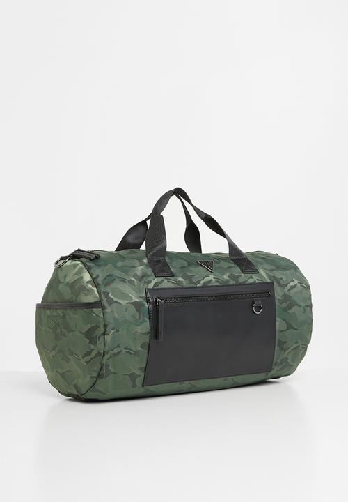 GUESS - Dyson round duffle - olive