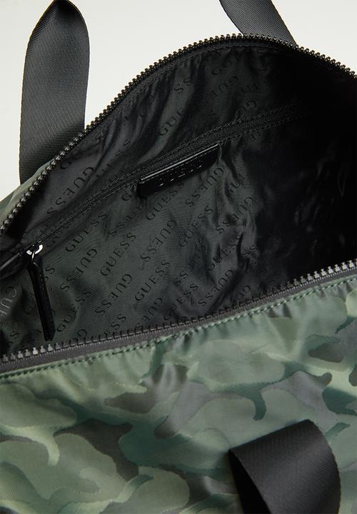 GUESS - Dyson round duffle - olive
