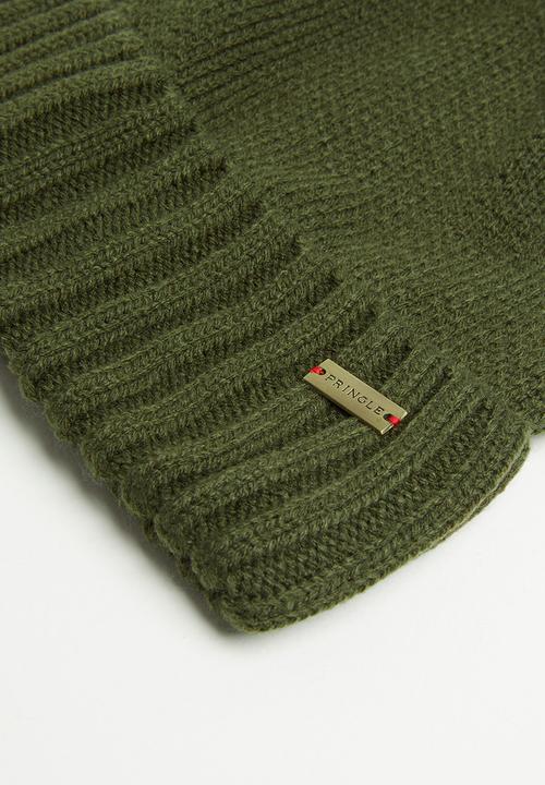 Pringle of Scotland - Pringle bob beanies 58cm - olive