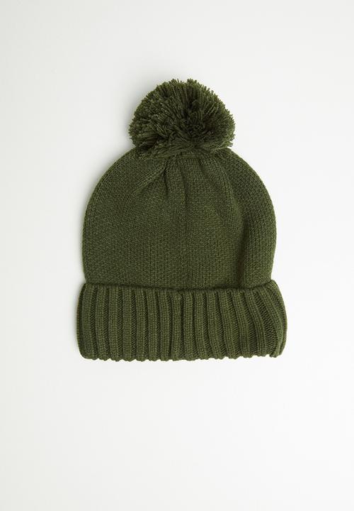 Pringle of Scotland - Pringle bob beanies 58cm - olive