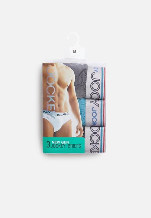 Jockey - 3 Pack plain new gen jockey brief - multi 