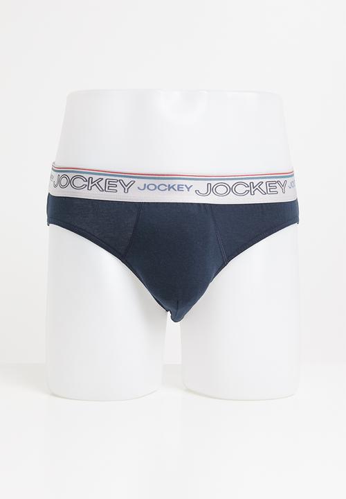 Jockey - 3 Pack plain new gen jockey brief - blue & red 