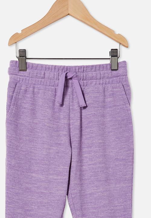 Cotton On - Super soft marlo trackpant - grape soda