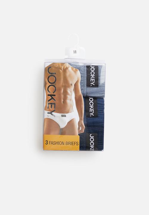 Jockey - 3 Pack plain fashion brief - navy