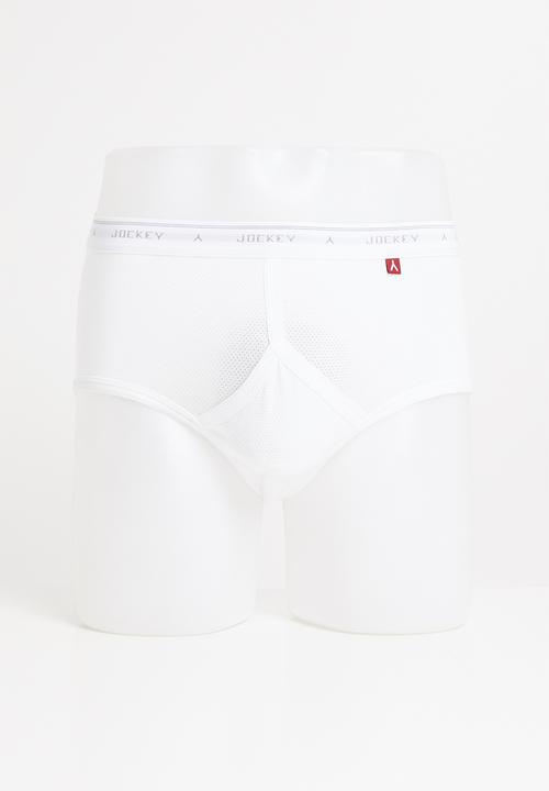 Jockey - 2 Pack eyelet y-front® - white