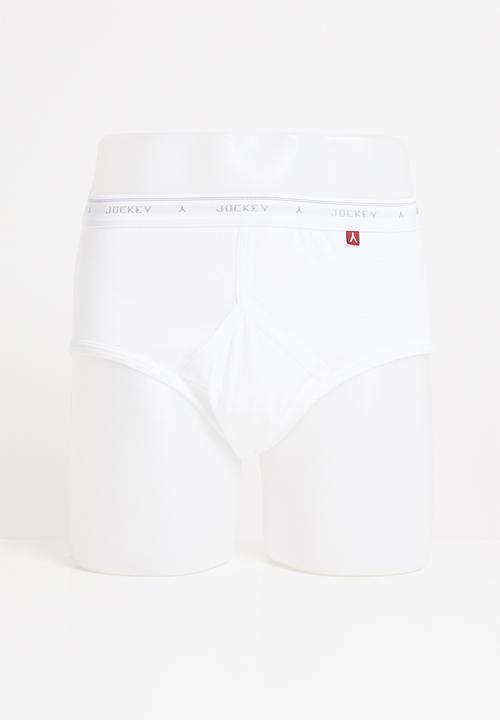 Jockey - 2 Pack eyelet y-front® - white