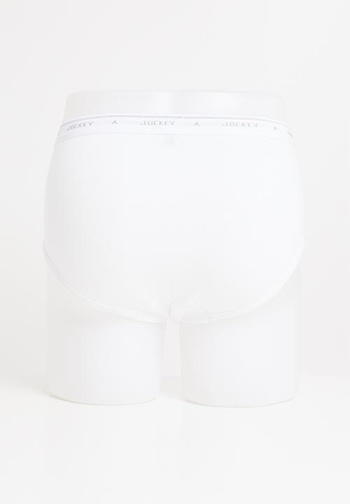 Jockey - 2 Pack eyelet y-front® - white