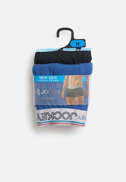 Jockey - 2 Pack new gen pouch trunk - blue & black 