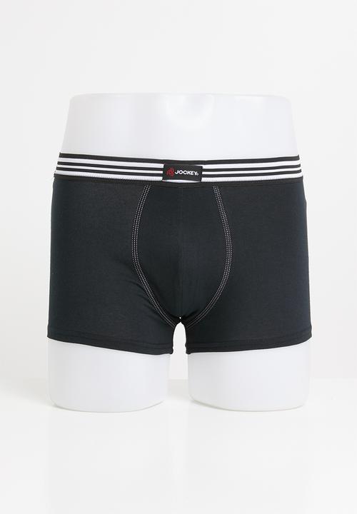 Jockey - 2 Pack one up stretch trunk - red & black 