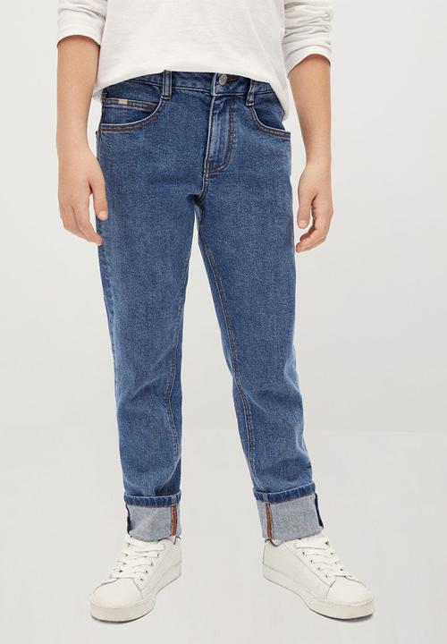 MANGO - Boys regular fit jeans - medium blue