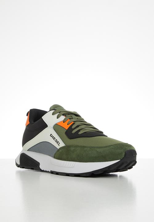 Diesel  - S-tyche low cut sneakers - military green /white