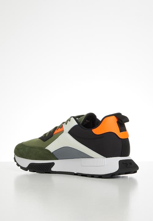 Diesel  - S-tyche low cut sneakers - military green /white