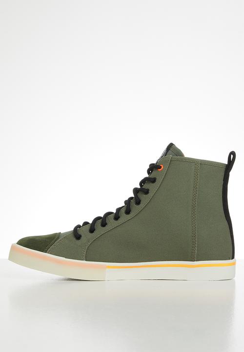 Diesel  - S-dvelows ml sneakers - military green/orange