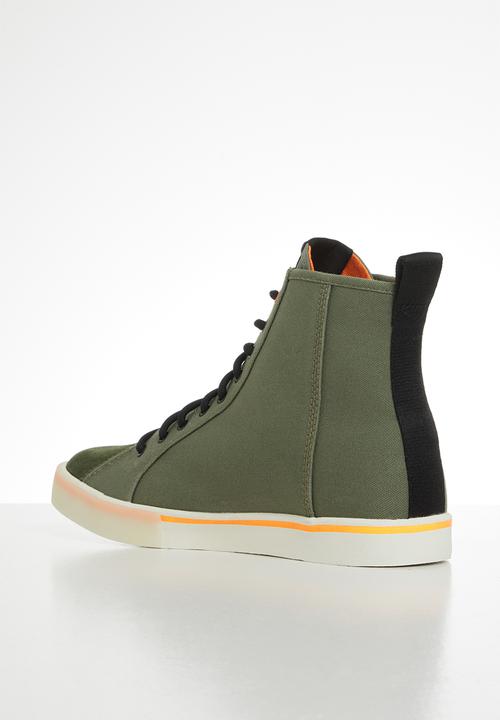 Diesel  - S-dvelows ml sneakers - military green/orange