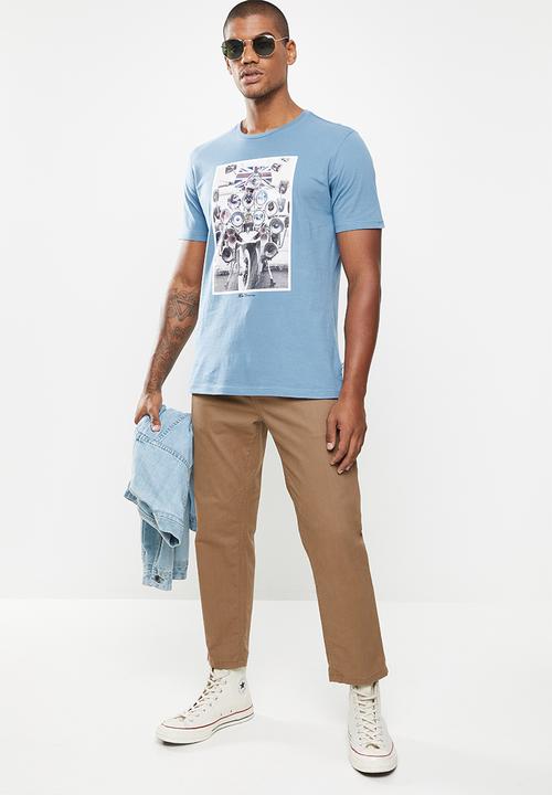 Ben Sherman - Headlamps tee - blue 