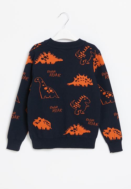 Pop Candy - Boys dino sweater - navy