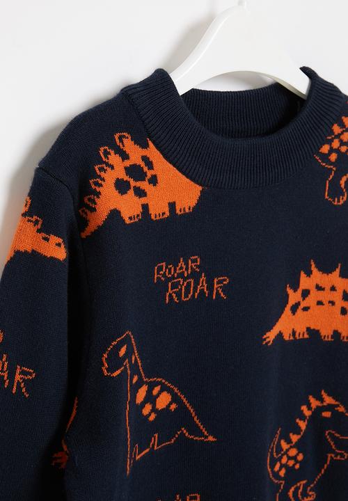 Pop Candy - Boys dino sweater - navy