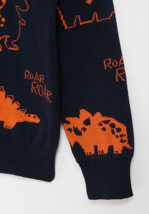 Pop Candy - Boys dino sweater - navy