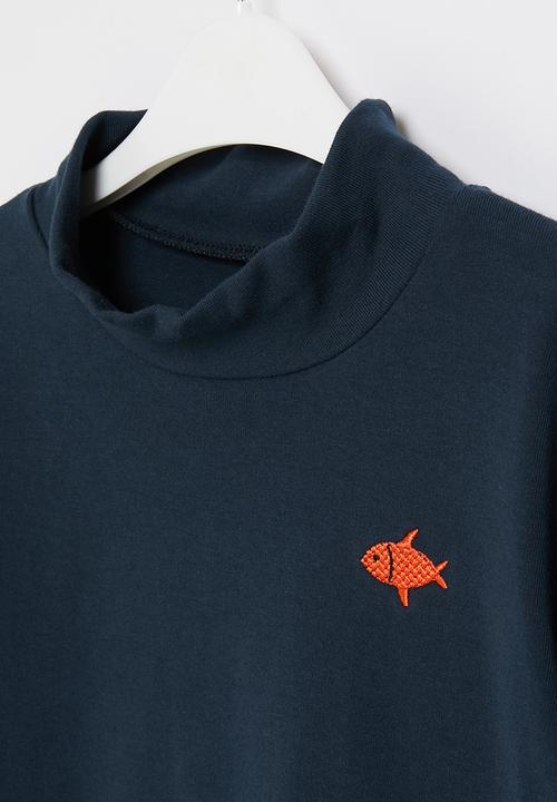 Pop Candy - Boys turtle neck top - navy